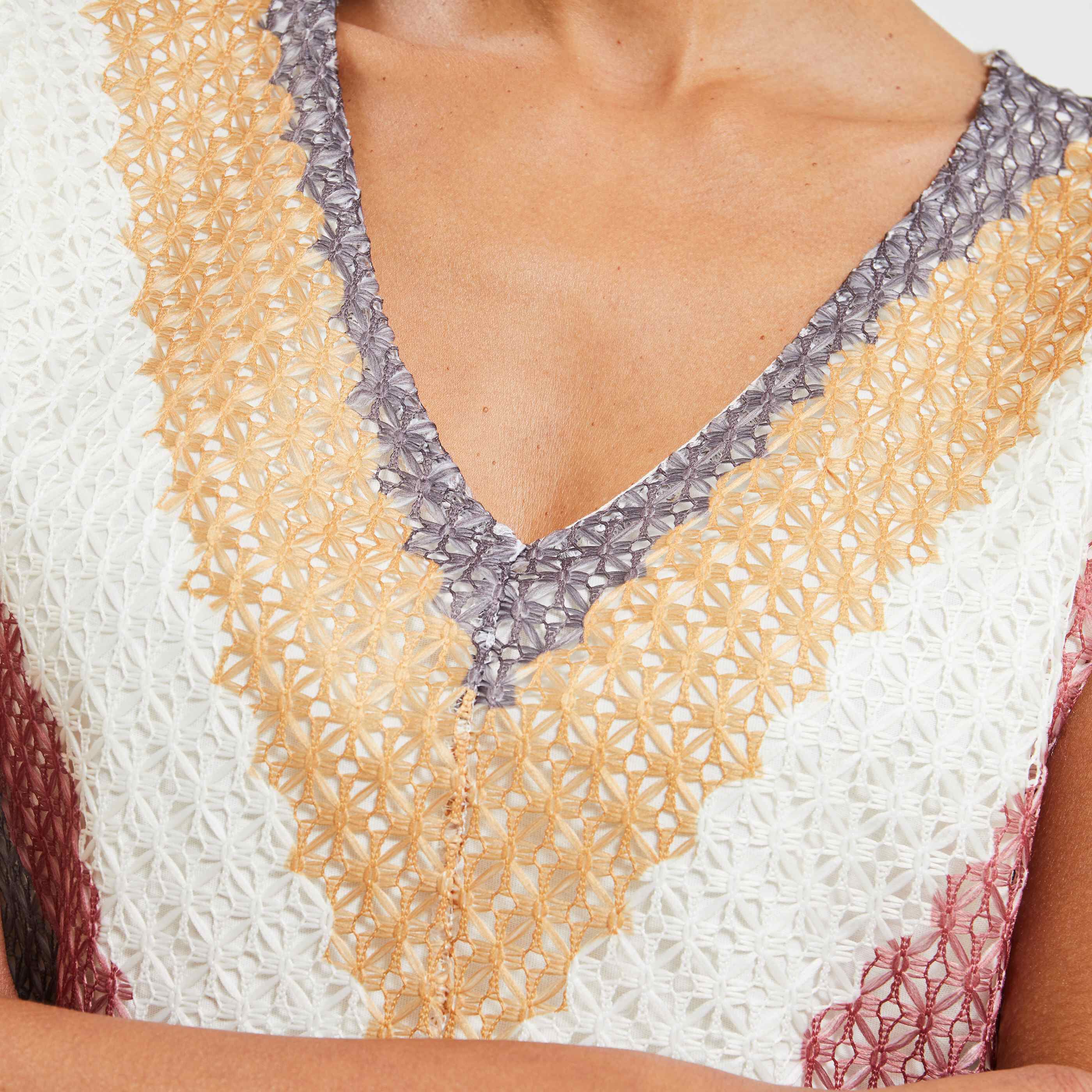 Tshirt crochet femme - ECRU