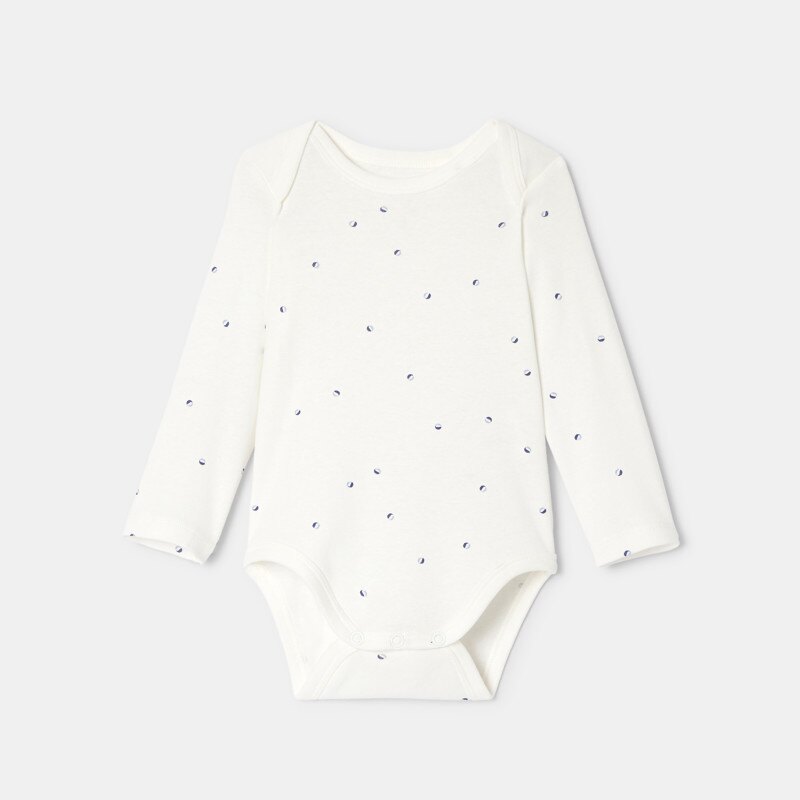 Lot de 3 bodies manches longues en coton bio bleu mixte Absorba Bleu