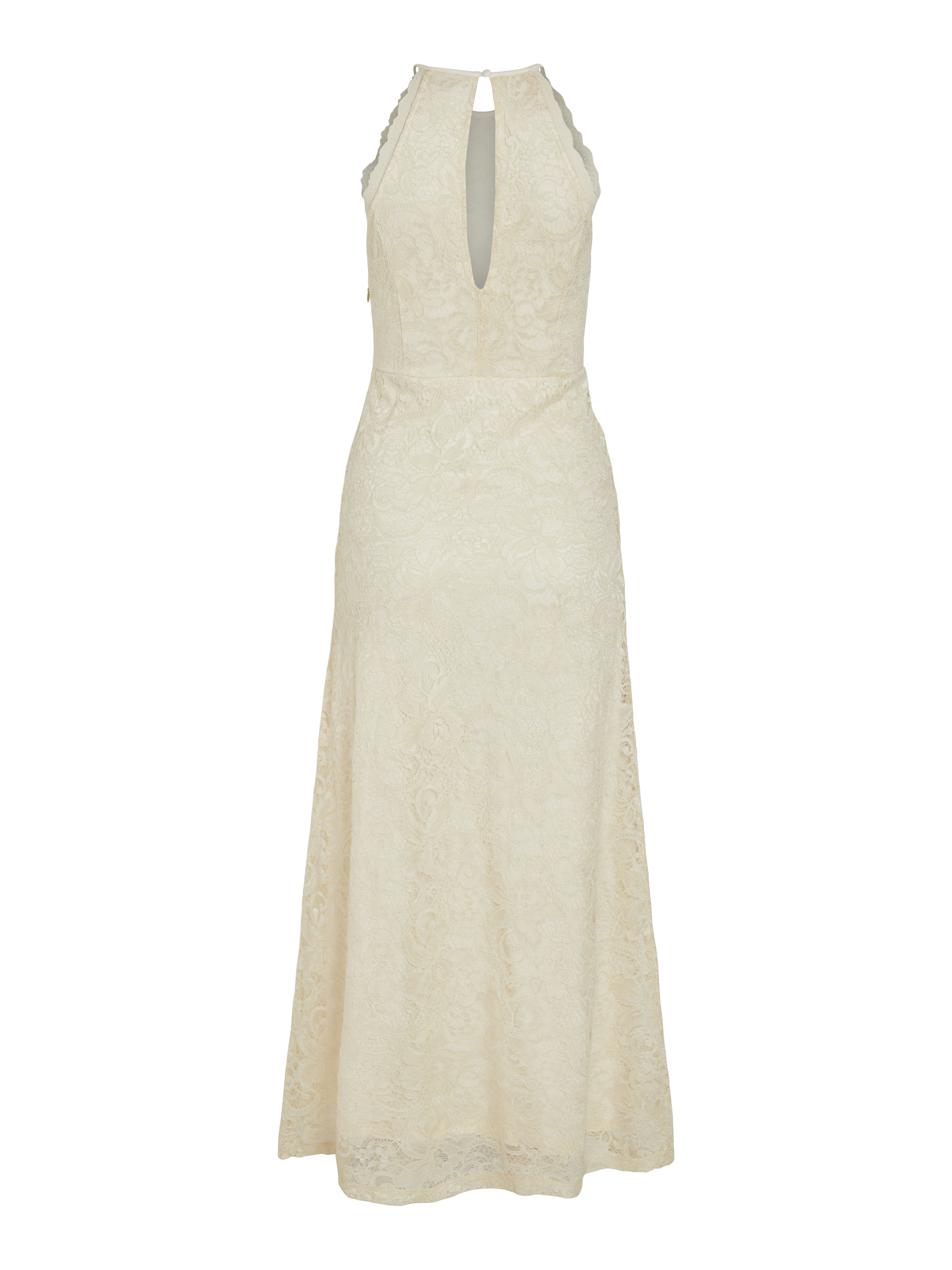 Vestido com decote halter - Cinza