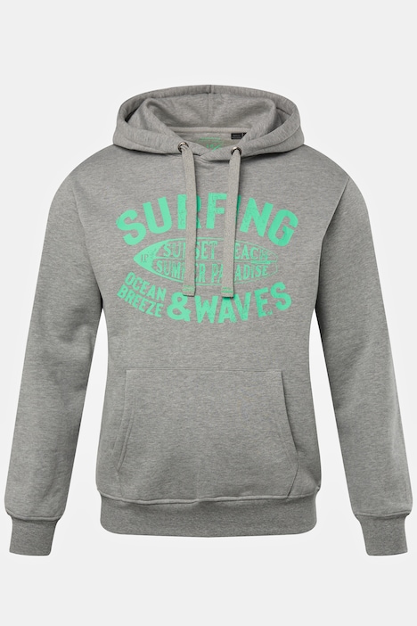 Hoodie, Kapuzensweater, Brust-Print, bis 8 XL