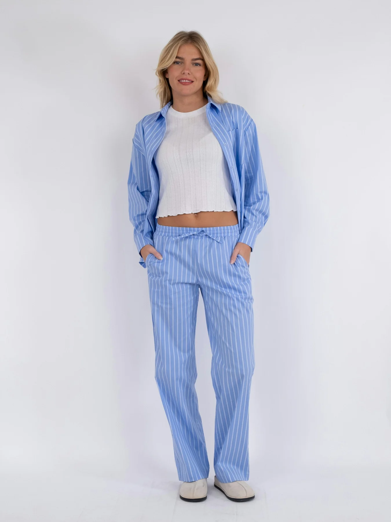 Neo Noir Sonar Double Stripe Pants
