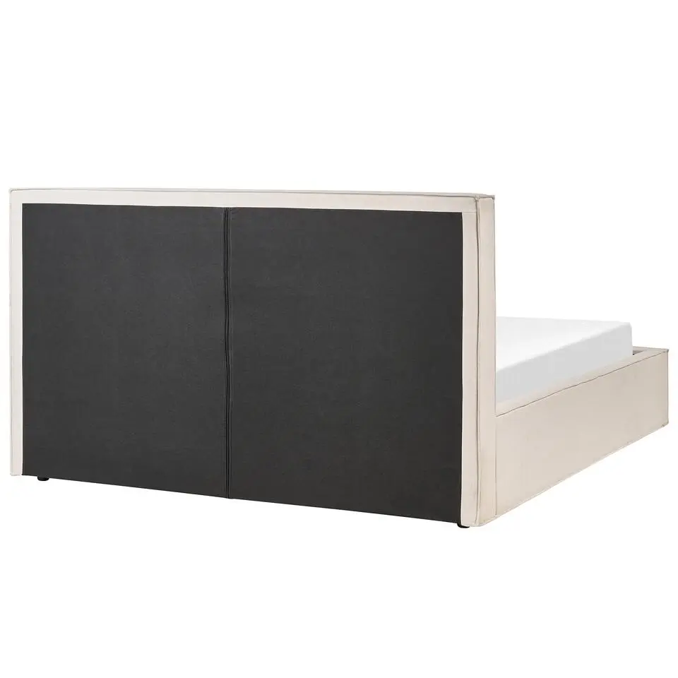 MOISSAC - Bed - Beige - 180 x 200 cm - Polyester