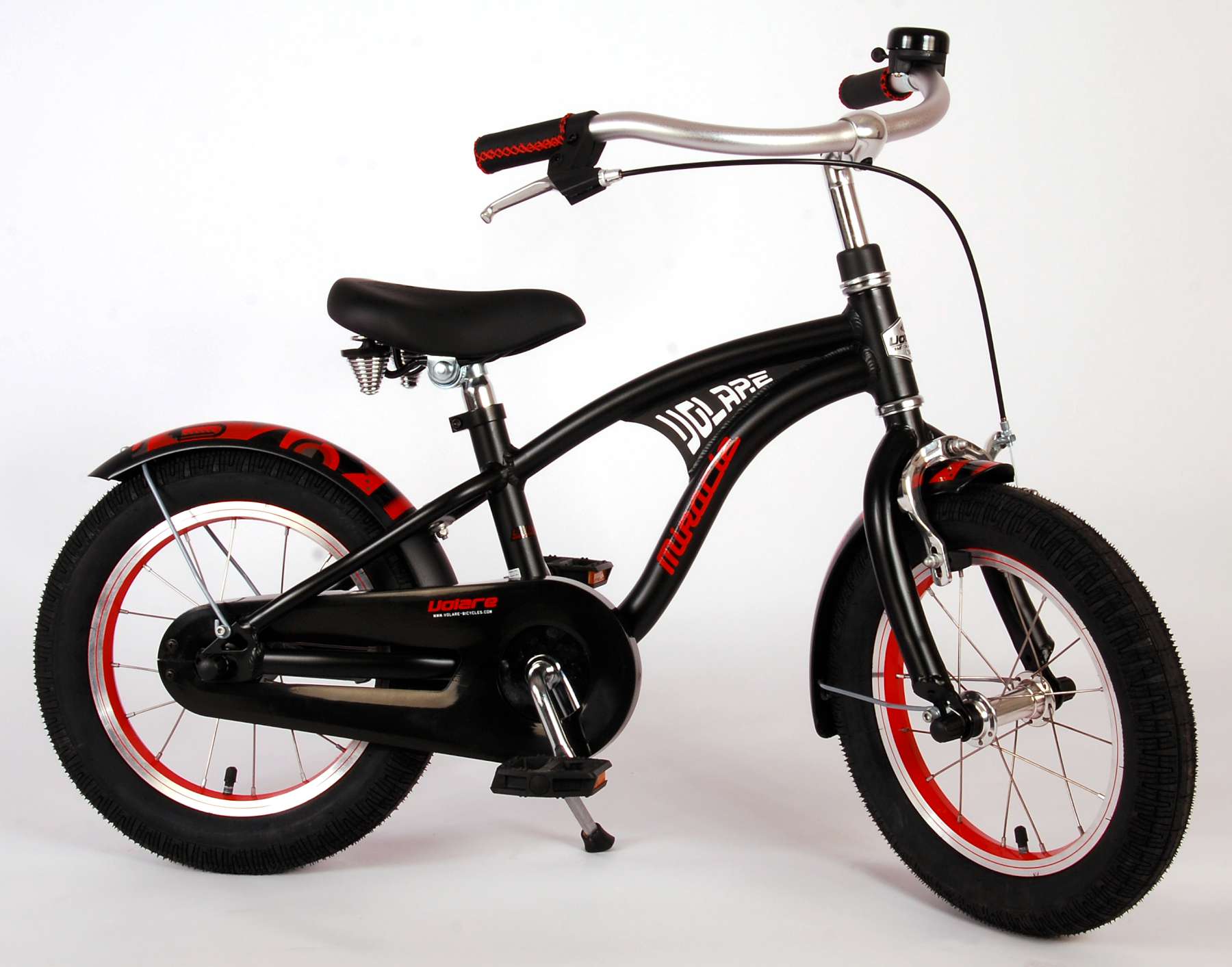 Kinderfahrrad Miracle Cruiser Jungen 14 Zoll Kinderrad in Mattschwarz