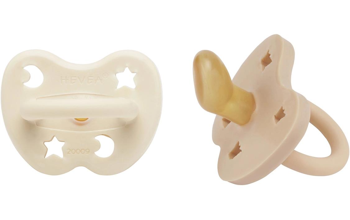 Nuggi Orthodontic 2 Stk. Milky White/Sand 3-36 MonateSchnuller mit kieferorthopädischem Sauger