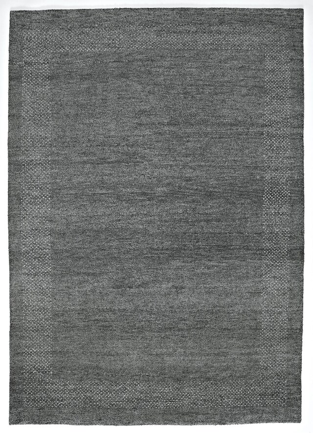 Gabbeh-Teppich CASABLANCA 140 x 200 cm grau/schwarz