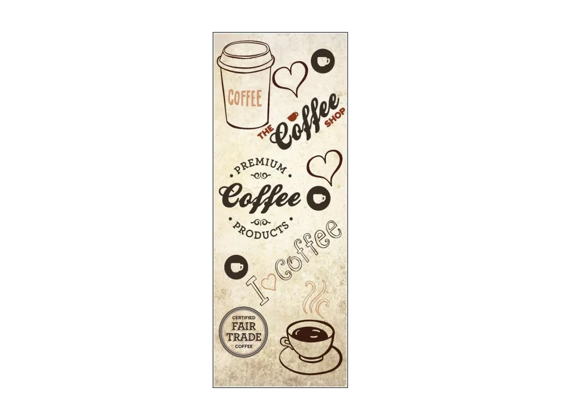 Tapis de cuisine 40x60 cm Polyester Lov Coffee