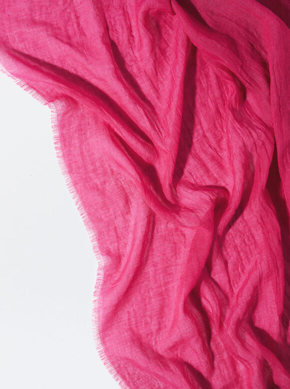 Pashmina enrugada - Rosa