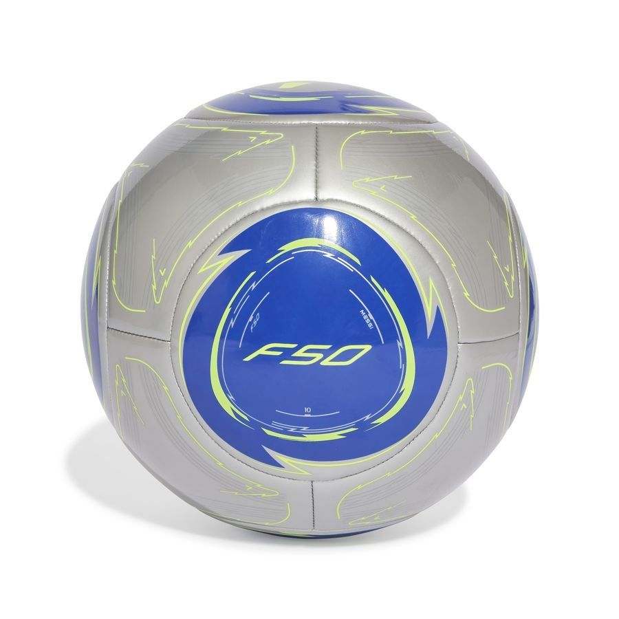 adidas Ballon Messi Club La Vida Rapida - Argenté/Bleu/Jaune