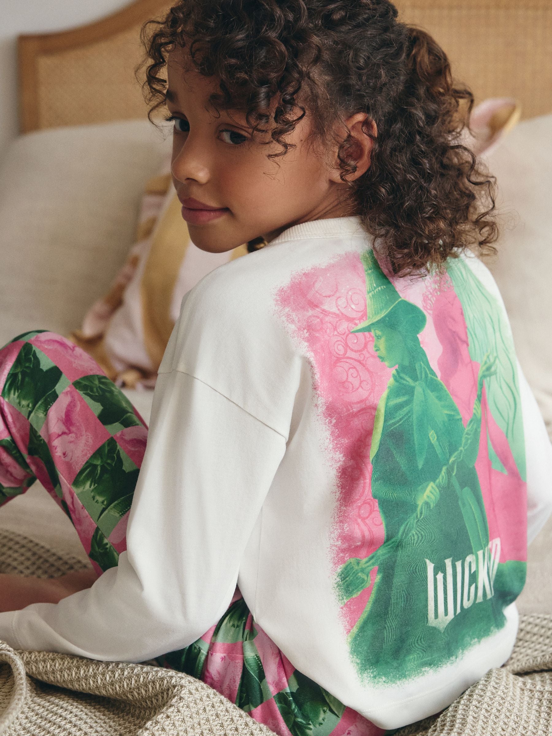 Roze/groen - Wicked-pyjama (5-16jaar)