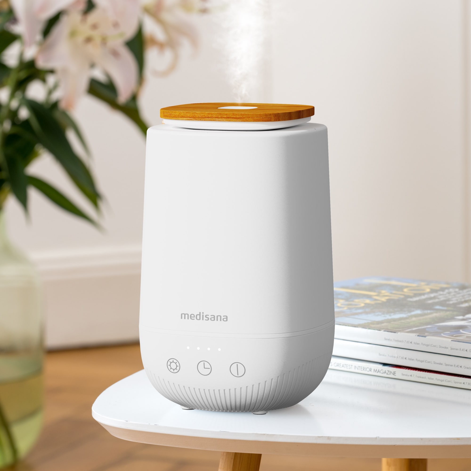 Medisana Diffuser »AD 650« 0,2 l Wassertank 0,2 l Tank, Timer-Funktion, LED-Anzeige, 6 Farben, Ultraschalltechn.
