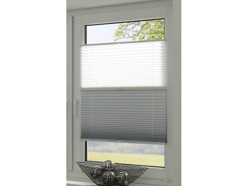 Gardinia Plissée Easyfix, Day & Night 40 x 130 cm, Weiss Plissée mit Tag und Nacht Funktion