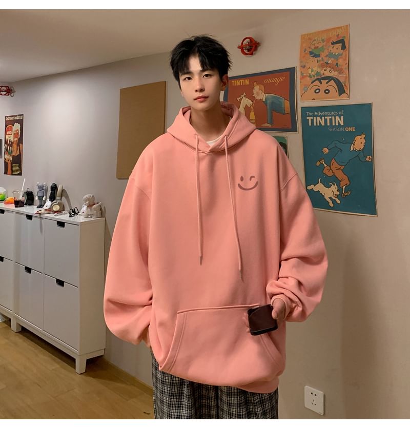 Bay Go Mall - Hoodie met smileygezichtprint