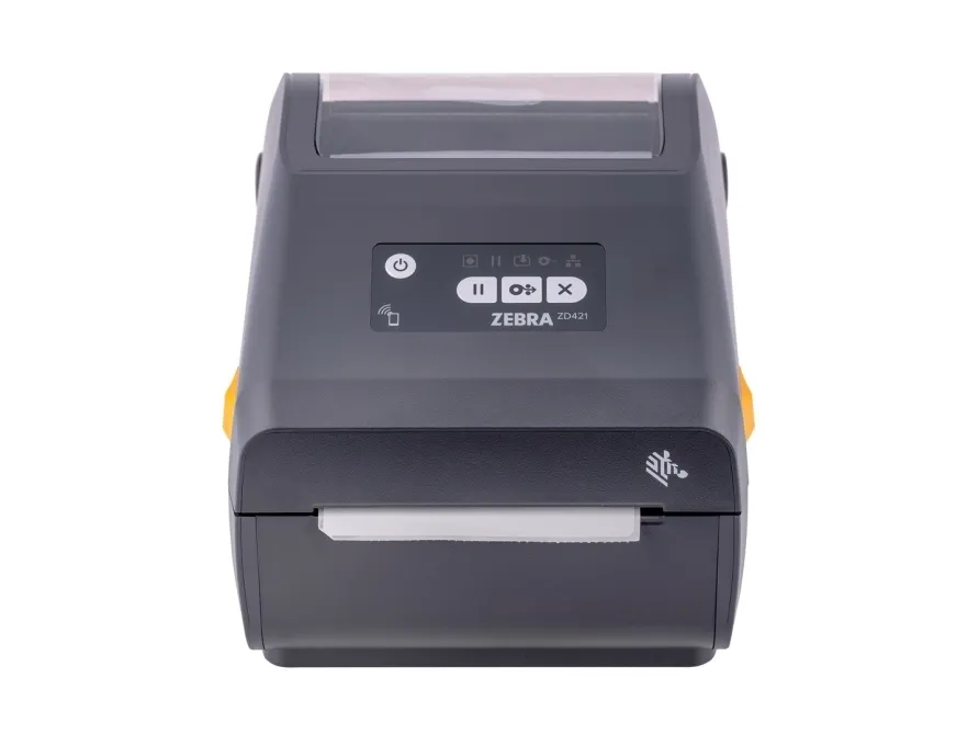 Zebra ZD421t - Etiketprinter - termo transfer - Rulle (11,2 cm) - 300 dpi - op til 102 mm/sek. - USB 2.0, USB vært, LAN - grå
