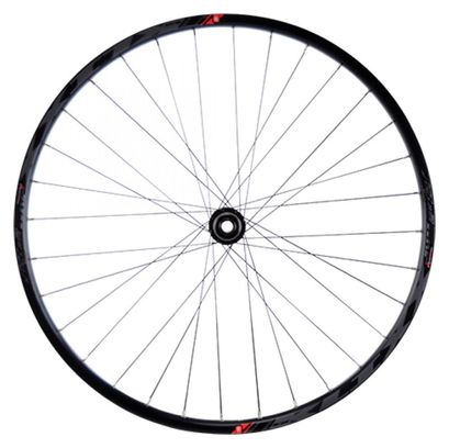 ROUE 275  VTT AVANT JANTE ALU KLIXX TUBELESS READY NOIRE FREIN DISQUE CENTERLOCK MOYEU SHIMANO MT400 BOOST TX15 110mm (584X23) .