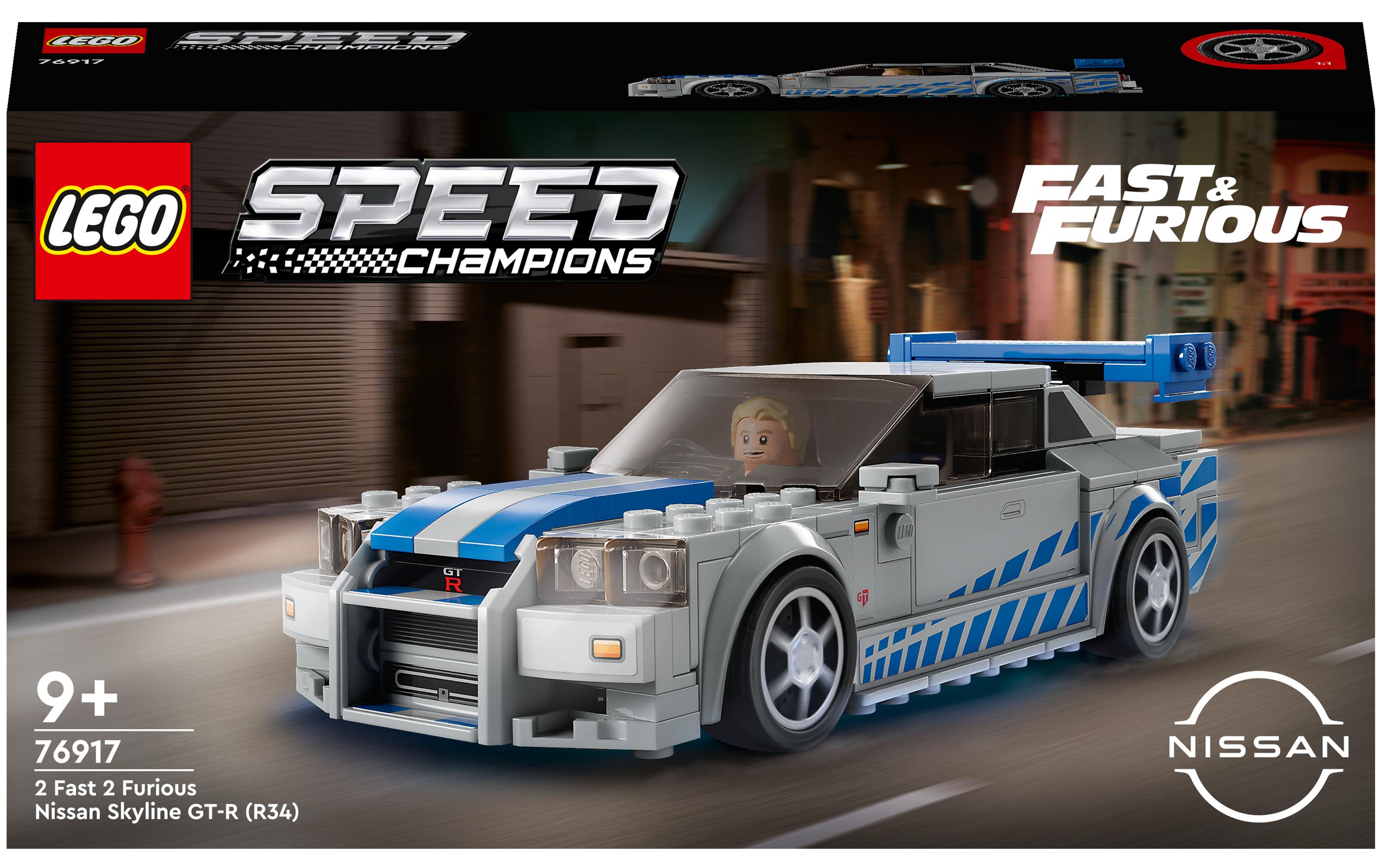 Speed Champions 2 Fast 2 Furious – Nissan Skyline 76917Baubare Nachbildung des legendären Flitzers aus der beliebten Filmreihe