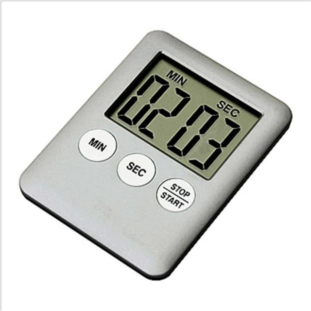 Tynd Køkken Timer Timer Storskærm Digital Magnetisk Nedtælling