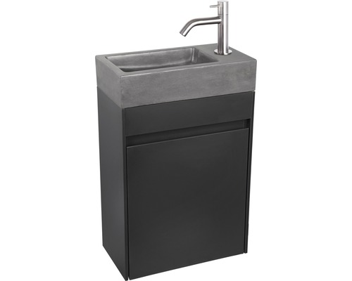 Wastafelmeubel Verschil HURA L BxHxD 39,5 x 52 cm x 21,5 cm Frontkleur antraciet