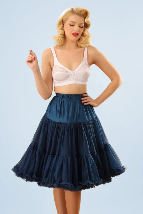 Banned Retro Lola Lifeforms petticoat in marineblauw