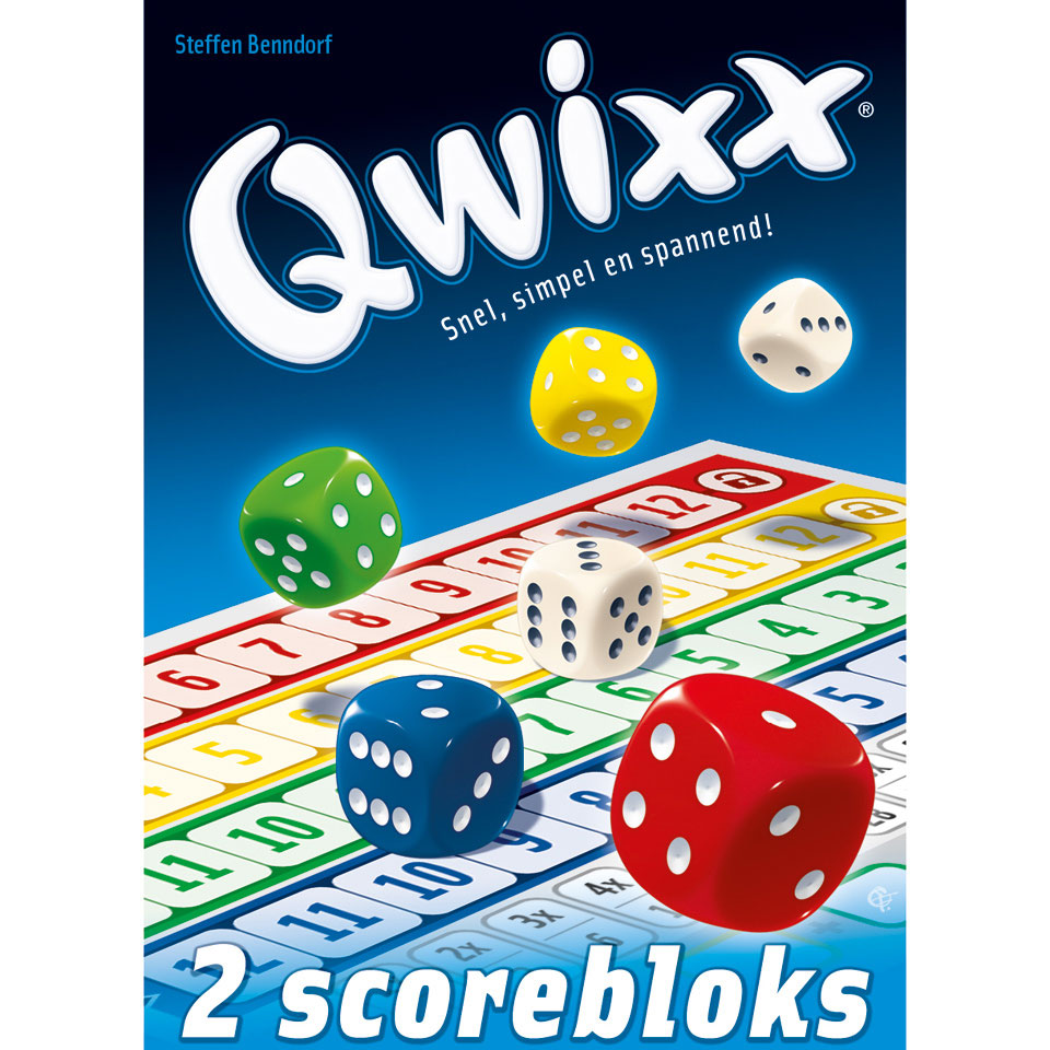 Qwixx scorebloks aanvulset