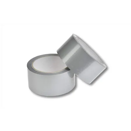 DM Folien Packband leise abrollend, 66 m x 50 mm, silber, 4 Rollen
