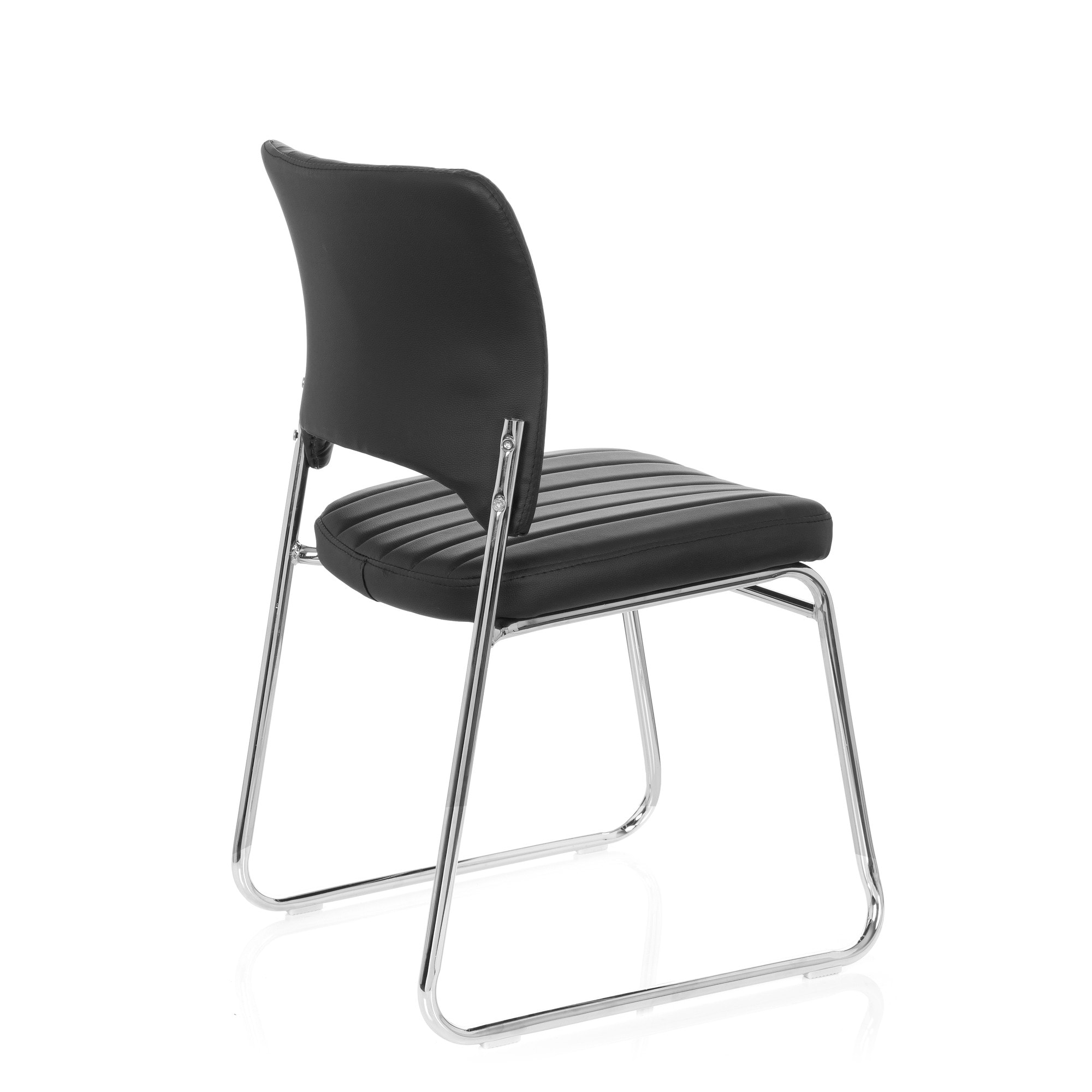 Besucherstuhl Konferenzstuhl CASPI V Kunstleder ohne Armlehnen hjh OFFICE
