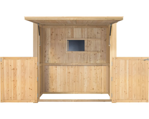Konsta klein grillhuisje 218 x 95 cm naturel