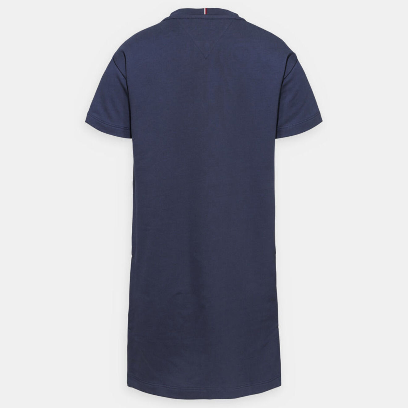 Tommy Hilfiger Robe t-shirt droite en Coton à gros logo bleu marine