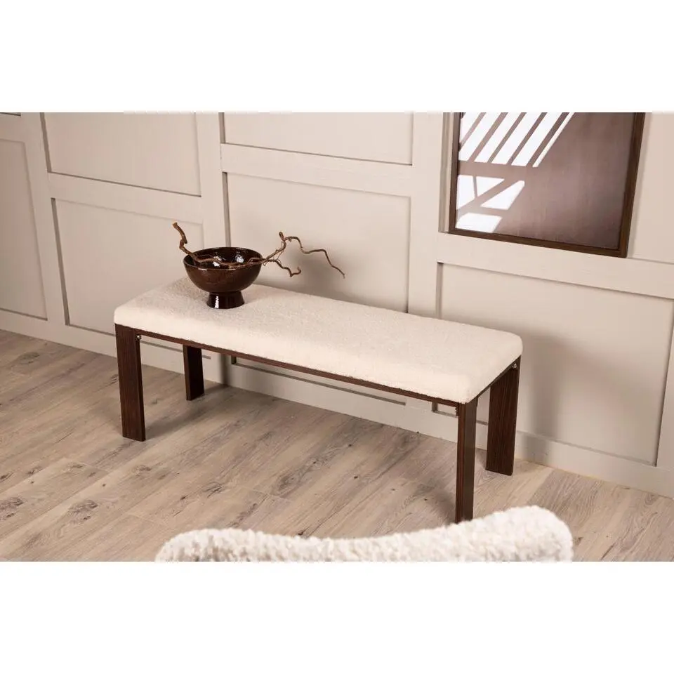 Svea - Noemi eetkamerbank - teddy - 120 cm