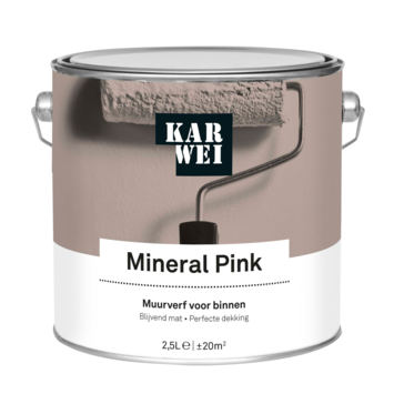 KARWEI muurverf mineral pink mat 2,5 liter