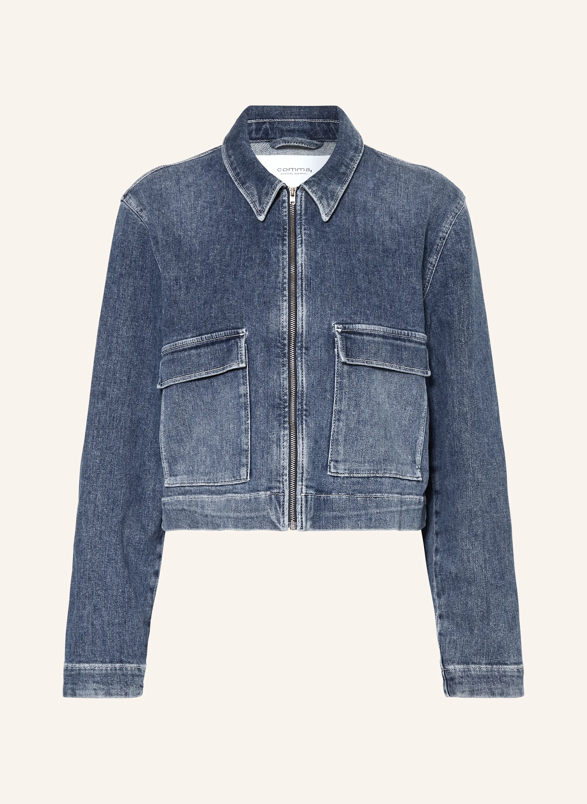 comma casual identity Cropped-Jeansjacke