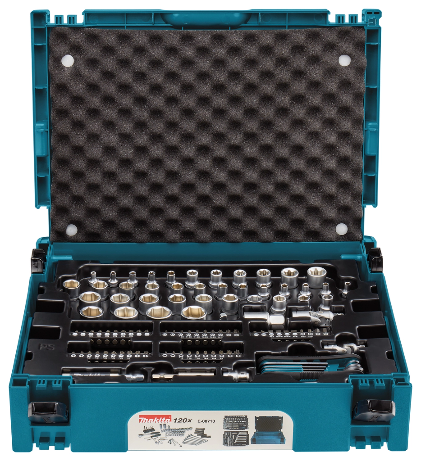 Makita E-08713 Gereedschapset in Mbox nr. 1 - 120-delig