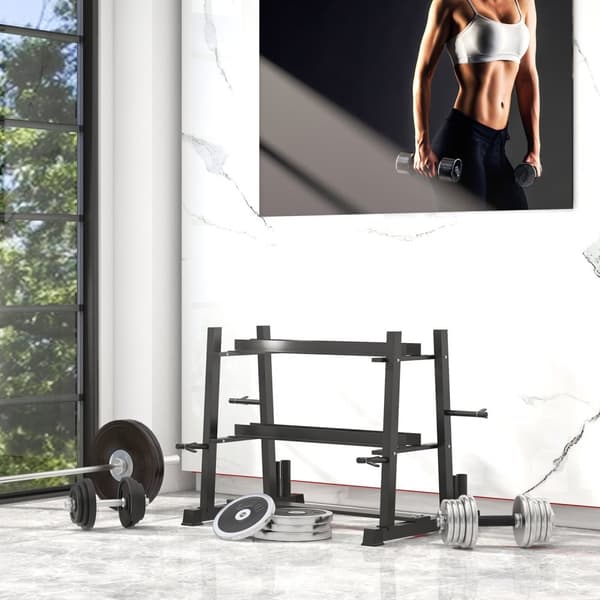 Manualstativ 3 Nivåer Opp Til 200 Kg Stål Sort 131X75X80 Cm