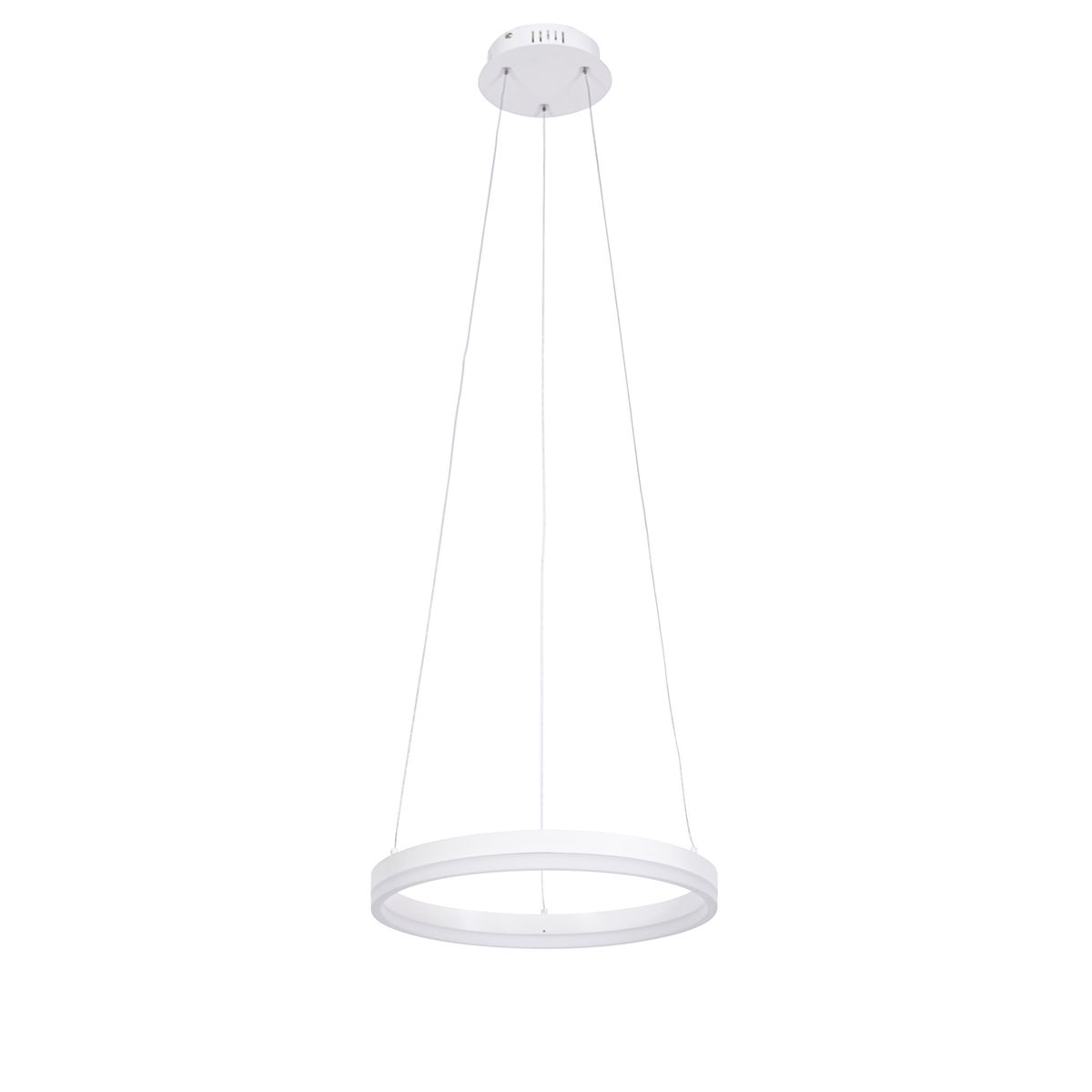 Design hanglamp wit 40 cm incl. LED 3-staps dimbaar - Anello
