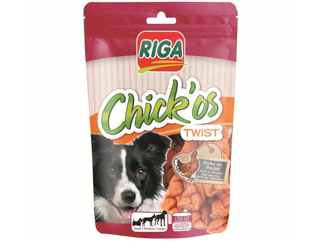 SNACK CÃO RIGA CHICK'OS TWIST 80G