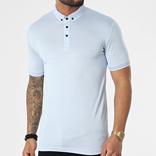 Polo A Manches Courtes 1723 Bleu Clair