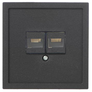 GAMMA Denali Stopcontact UTP Mat Zwart