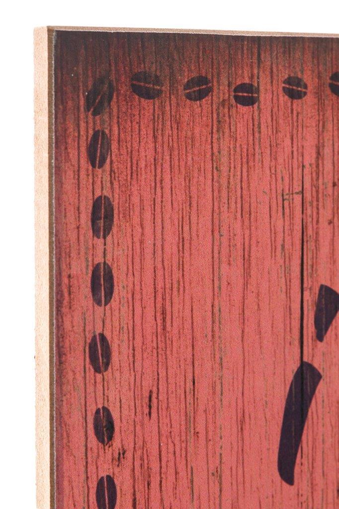 Holzschild I LOVE YOU MORE THAN COFFEE - bunt - 30x40 cm