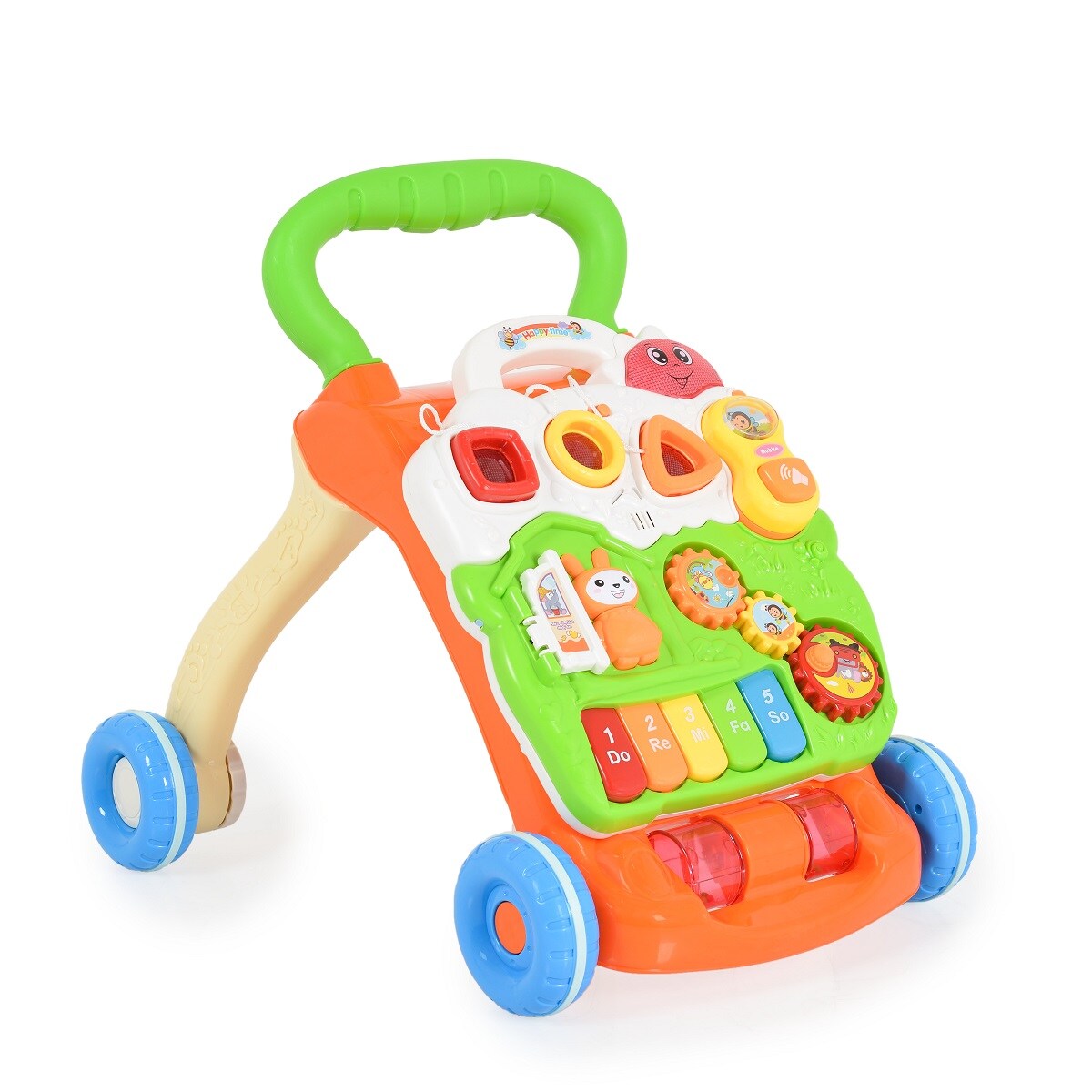 Moni Lauflernwagen Piano 999c abnehmbar Spielcenter Melodien, Lichter, Geräusche grün