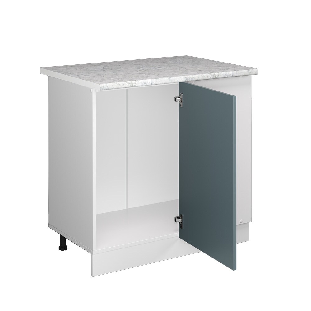 Vicco Eckunterschrank Küchenschrank R-Line Solid Weiß Blau Grau 86 cm modern Arbeitsplatte