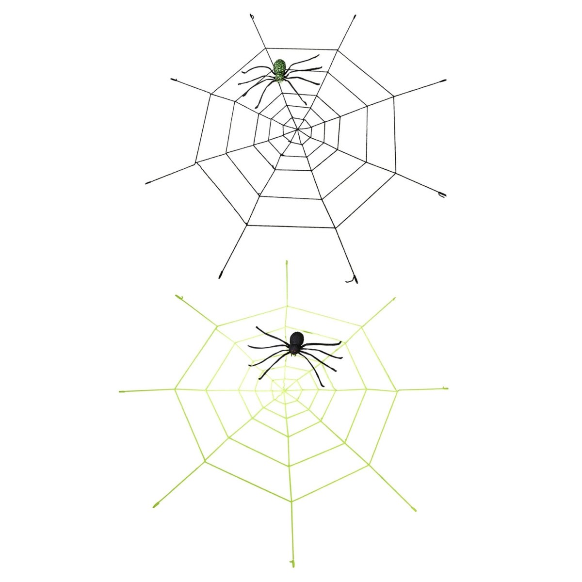 Zwarte Spinnenweb Met Spin 2,2m