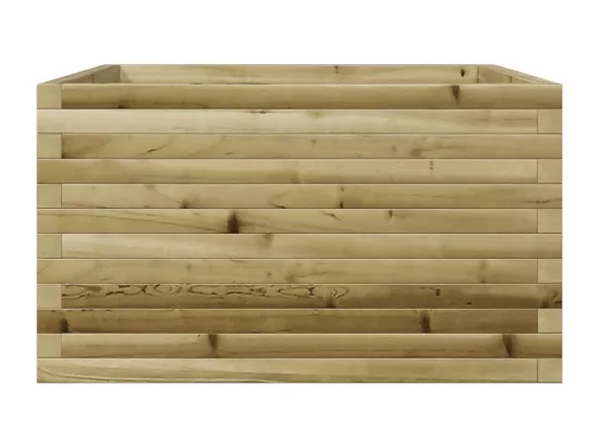 Jardinière bac lit surélevé bois marron 80 x 80 x 45.5 cm 02_0037910