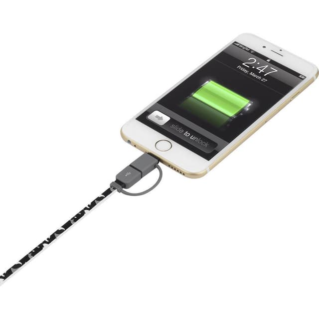 Renkforce micro-USB/Lightning 2-i-1 opladnings- &