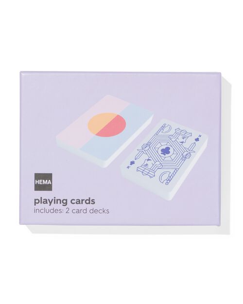 2 jeux de cartes à jouer minimalistes