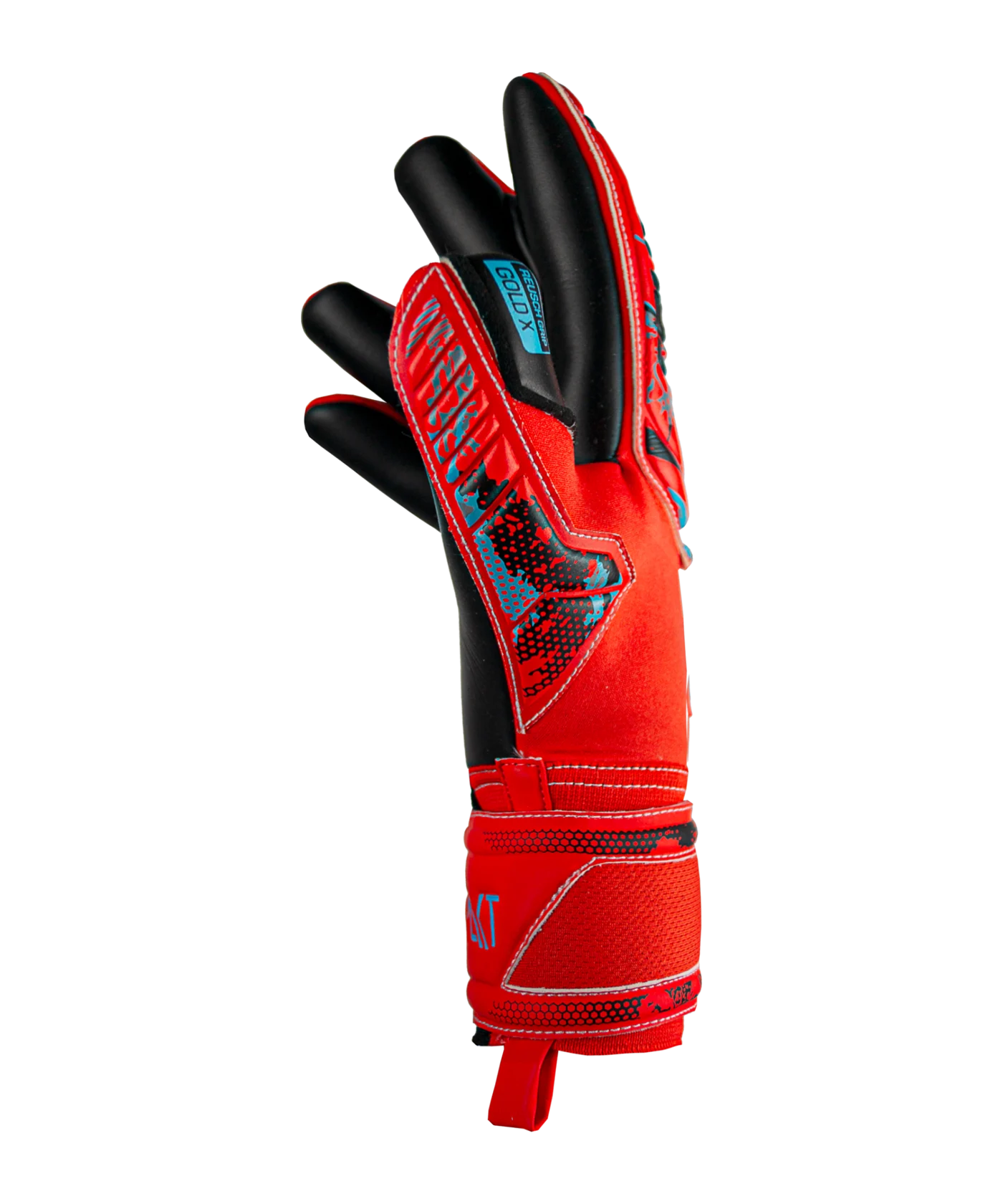 Reusch Attrakt Gold X 2023 TW-Handschuhe Rot Blau Schwarz F3333