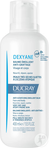 Ducray Dexyane Baume Emollient Anti-Grattage Peau Très Sèche/Tendance Atopique Démangeaisons 400ml