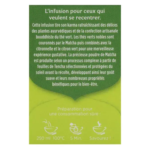 Chá verde matcha com limão Yogi Tea, 17 sachês