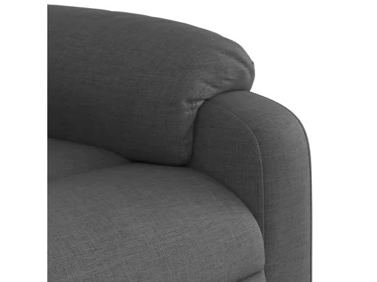 Fauteuil massant inclinable Gris foncé Tissu