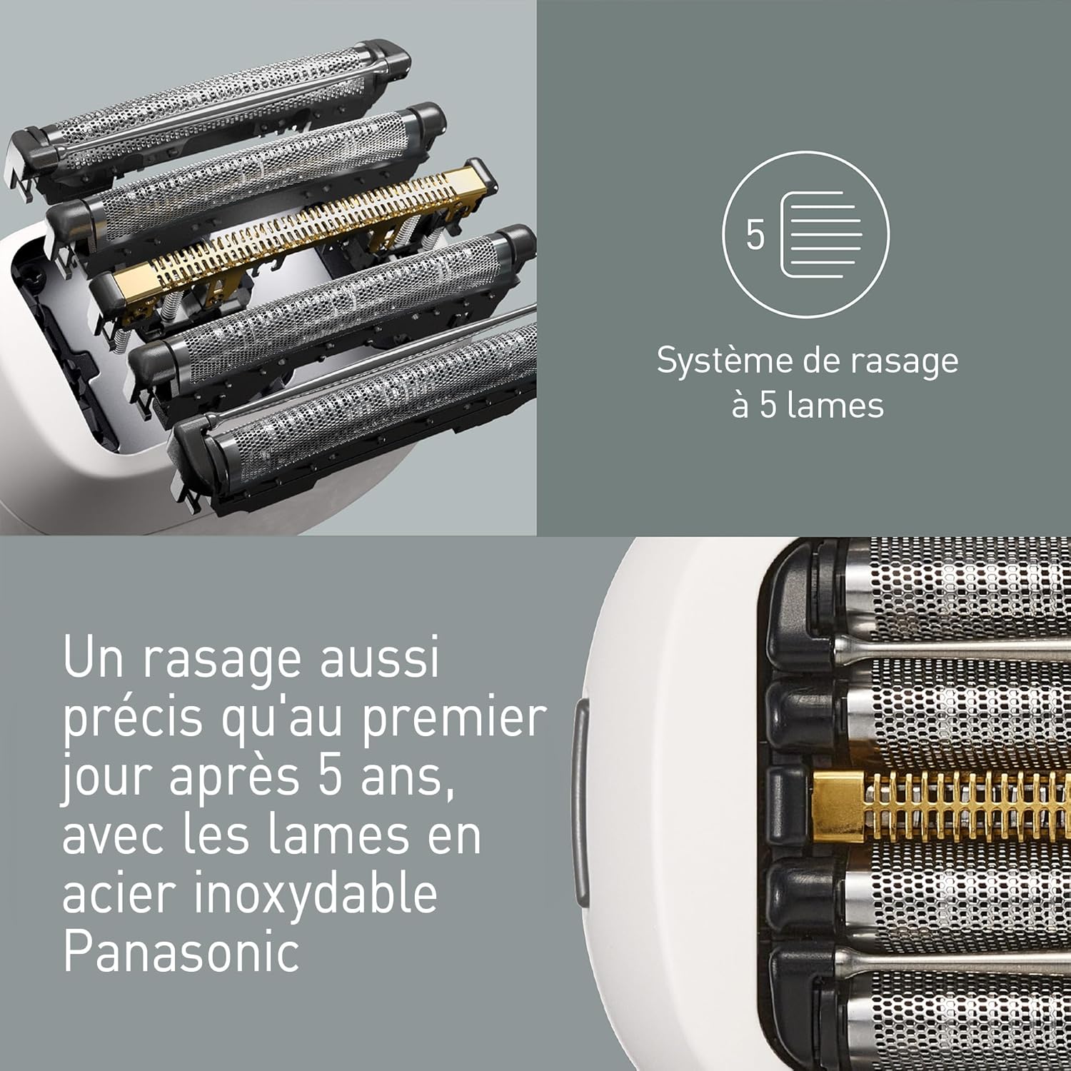 Rasoir électrique pour hommes à 5 lames Panasonic ES-PV6B-W803 série 900s