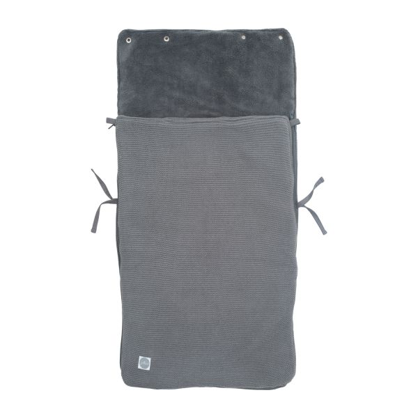 Jollein Basic Knit Voetenzak Stone Greyy