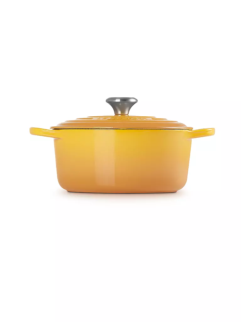 LE CREUSET Bräter rund SIGNATURE 24cm Nectar gelb